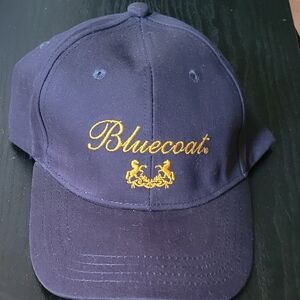 Navy Cap with Gold Embroidery